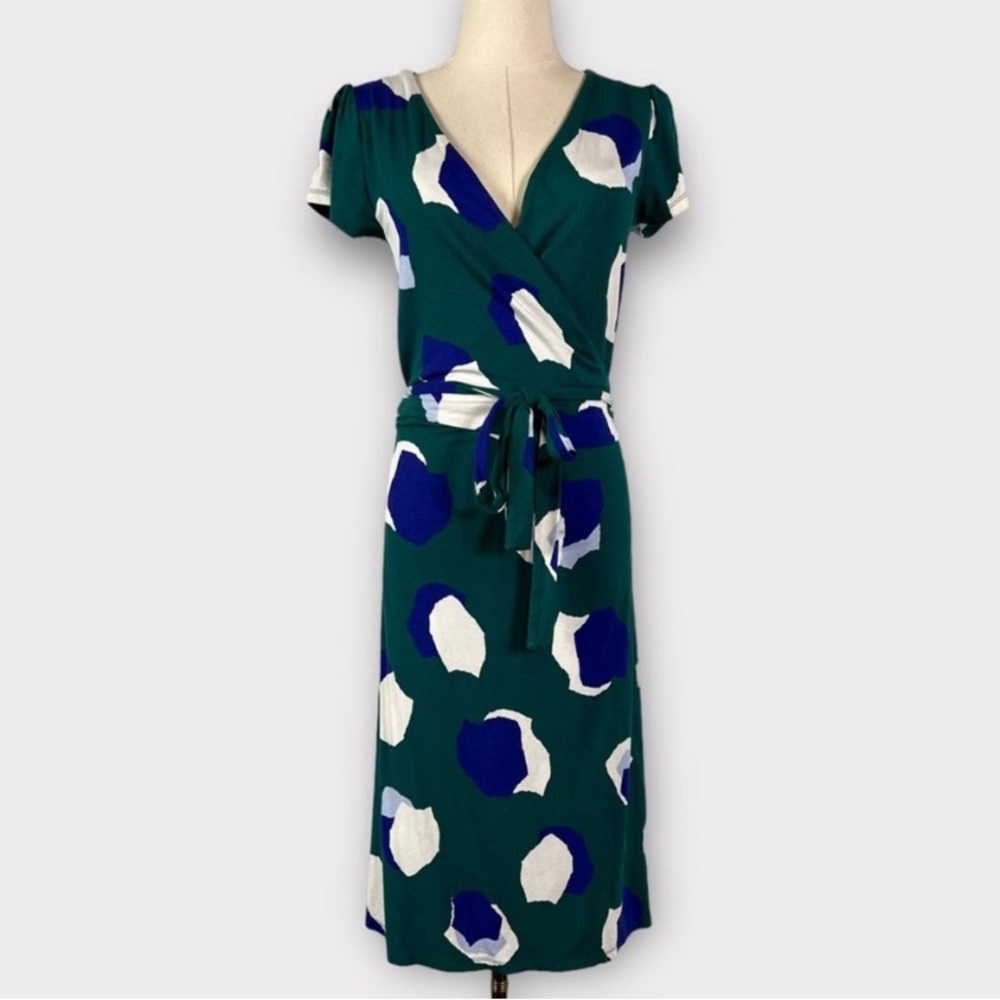 Boden Short Sleeve Summer Wrap Dress Size 6 Regular
